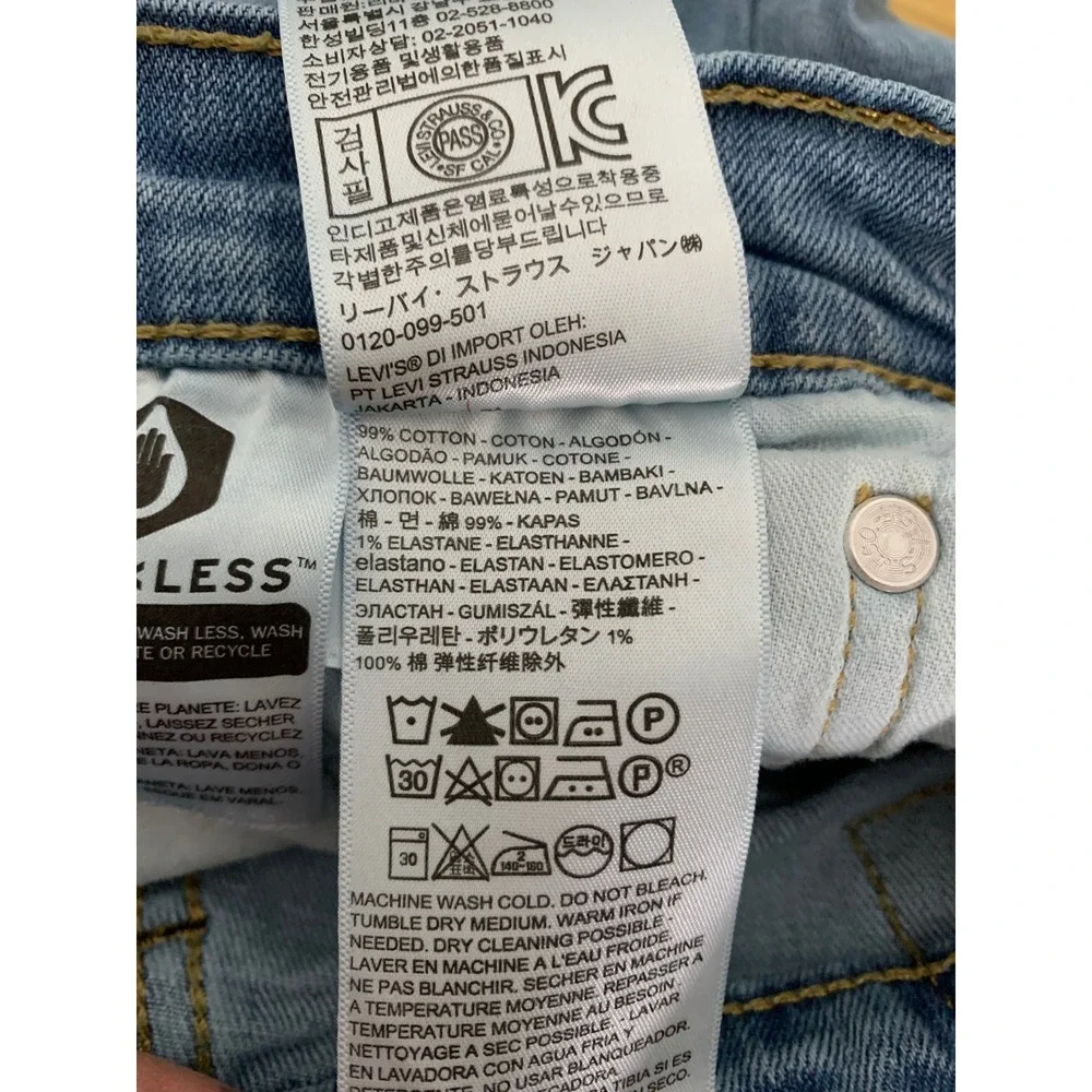 Levis 527 Jeans Mens 30x30 Blue Slim Bootcut Light Wash Fade Denim Pants